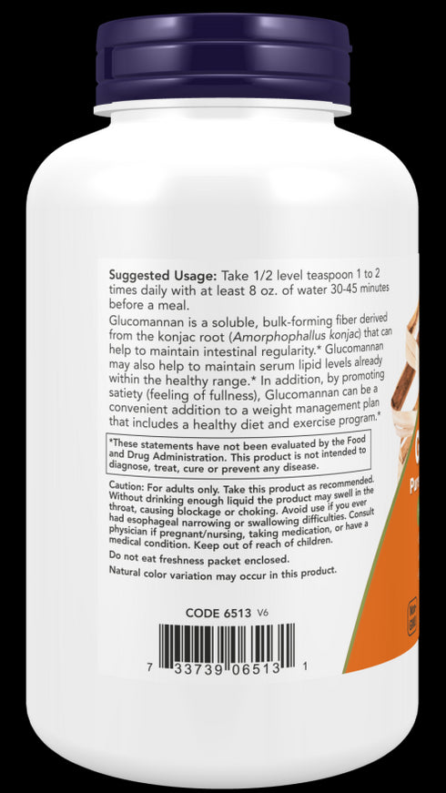 Image of Glucomannan Pure Powder 227g suggested usage